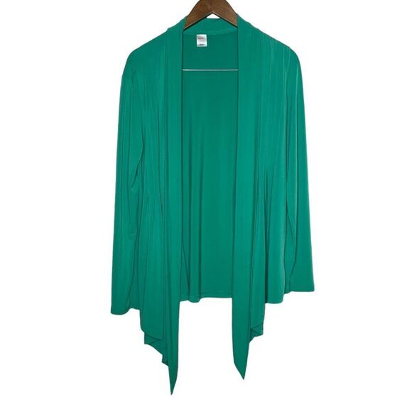 Jockey Tops - Jockey Green Open-Front Cardigan Top size Medium